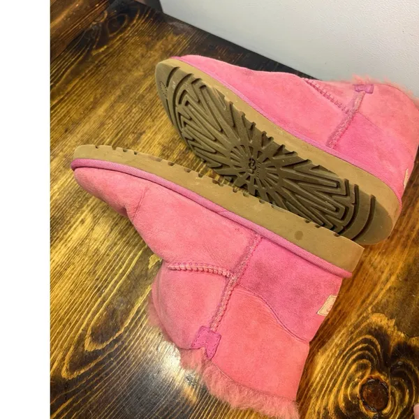 UGG Pink Boots Size 5 - Image 7