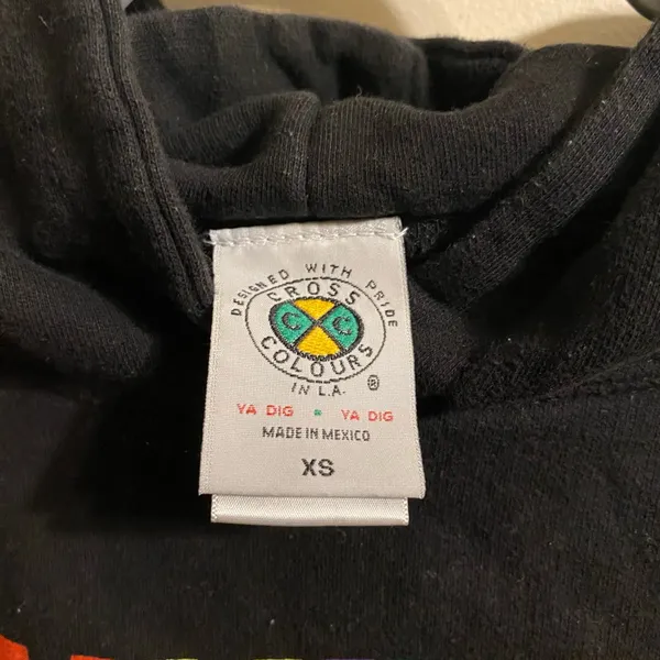 Women's Cross Colours Black‎ Unity Through Diversity Hoodie Size XS - Image 4