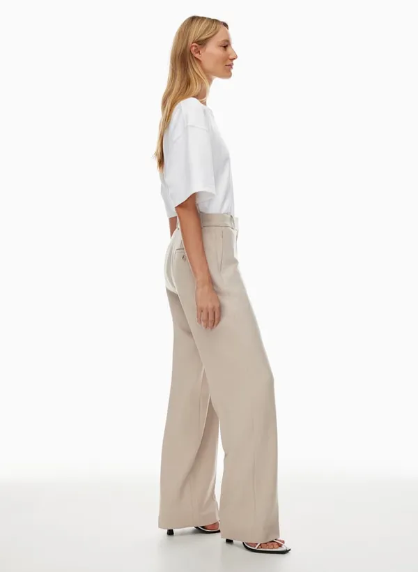 Aritzia Babaton Agency Pant Blk Strp Mt Pearl/Wht - Image 3