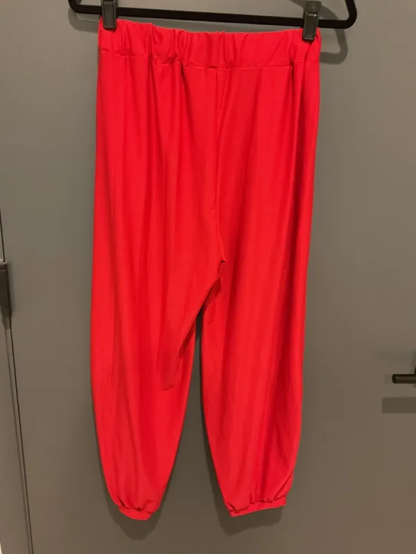 095 Bright Red Harem Pants - Image 3