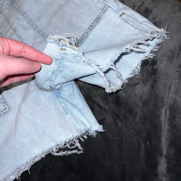 WeWoreWhat Slit Overall Short in Super Light Size Small - Image 13
