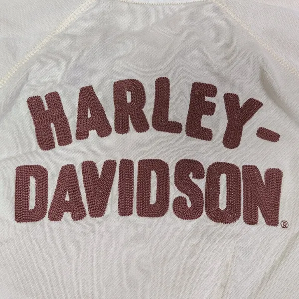 Harley-Davidson Womens Medium‎ Embroidered Vintage Activewear Jacket Tan - Image 3