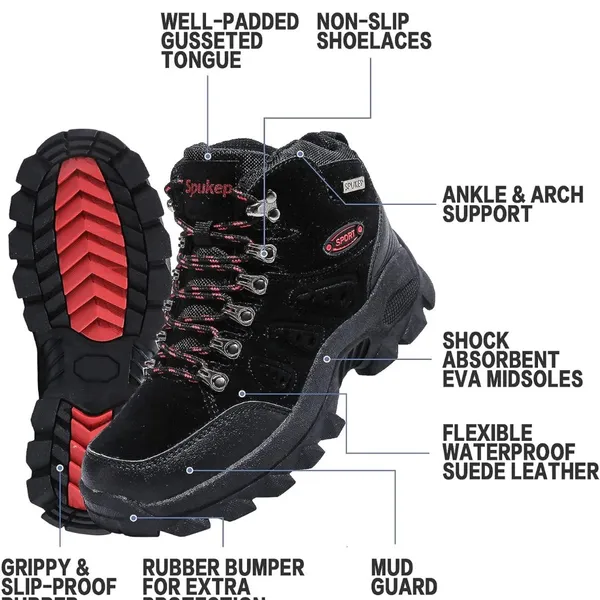 SPUKEP Hiking Boots for Outdoor Leisure Size 7 - Image 3