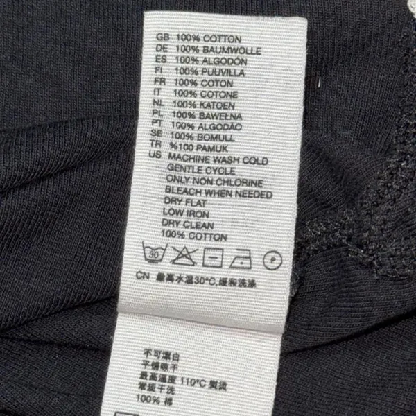 & Other Stories Black Short Sleeve T-Shirt with White Stitching Detail - Image 6