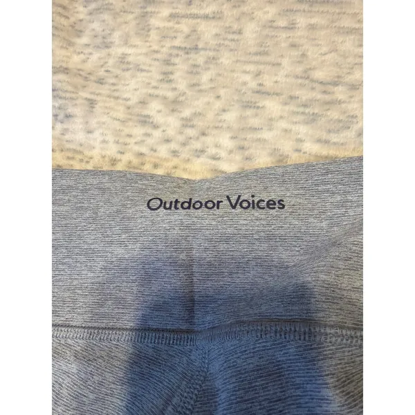 Outdoor Voices Lake Dove Ash Springs 7/8 Legging‎ Gray Colorblock Size L - Image 6