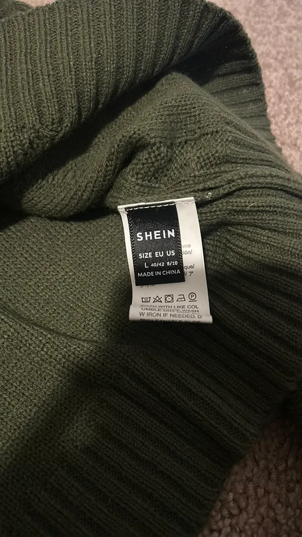 SheIn Olive Green Sweater - Image 7