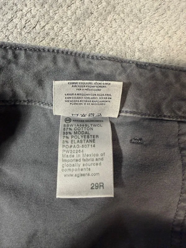 Adriano Goldschmied Caden Fatigue Pants 29R Gray Utility Straight Leg Gorpcore - Image 9