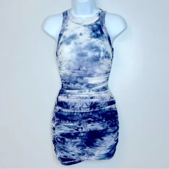 Runaway The Label Eccentric Blue‎ Tie Dye Dress Size 2 - Image 3