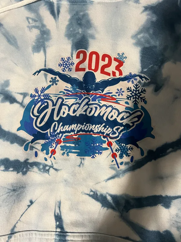 Hockomock Championship Hoodie Blue Size L - Image 2