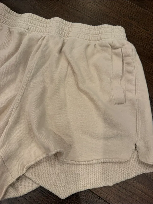 aerie Cream Lounge Shorts Size Large - C73-011 - Image 3