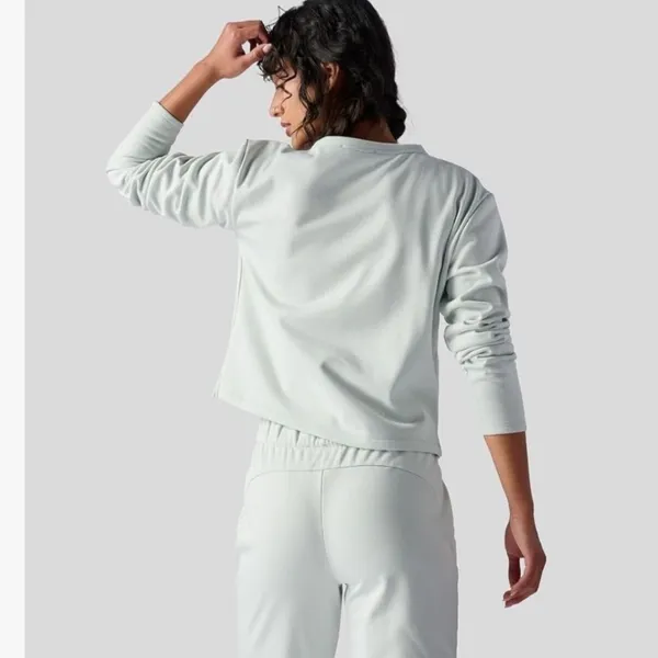 Stoic Double Knit Mock Sweatshirt Cropped Size Large Athleisure Outdoors‎ Active - Image 5