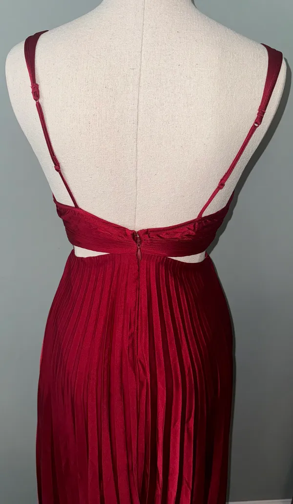 Abercrombie Giselle Pleated Cutout Maxi Dress - Image 5