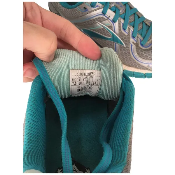Brooks Adrenaline GTS 16 Womens Running Lace Up 1202031B170 Silver Blue 7.5 - Image 9