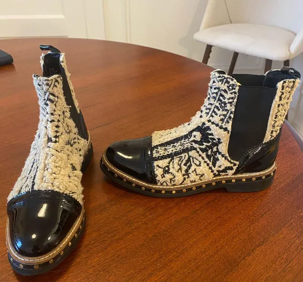 Free People Textile Atlas Chelsea Boots Ankle - Image 3