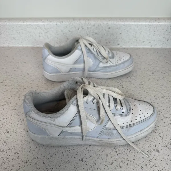 Nike Women's Blue Leather Court Vision Low Size 8 dh3158-004 - Image 7