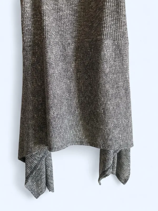 Sweet Claire Charcoal Gray Sleeveless Cowl Tunic size small - Image 3