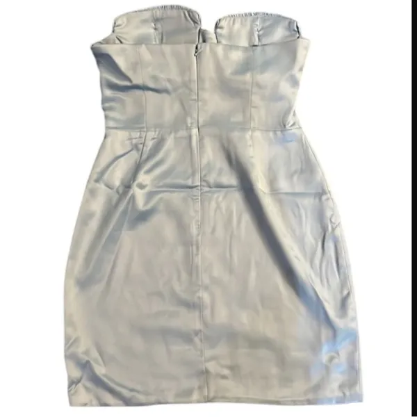 naked wardrobe Clam Shell Sweetheart Sleeveless Dress - Icy Blue Size M - Image 4
