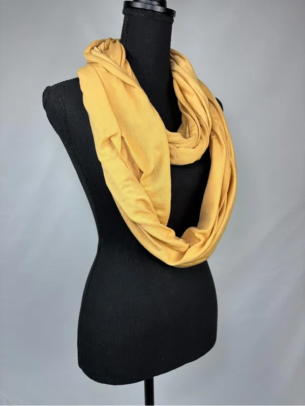 Infinity Scarf Mustard Yellow - Image 3