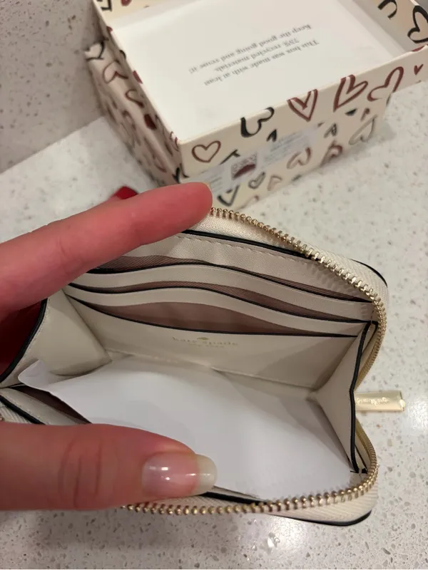 Kate Spade Staci Scribble Hearts Small Wallet Card Case Set W/Box KA629 New - Image 11