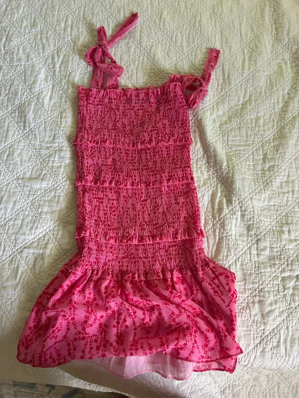 Pink scrunch dress - Image 2