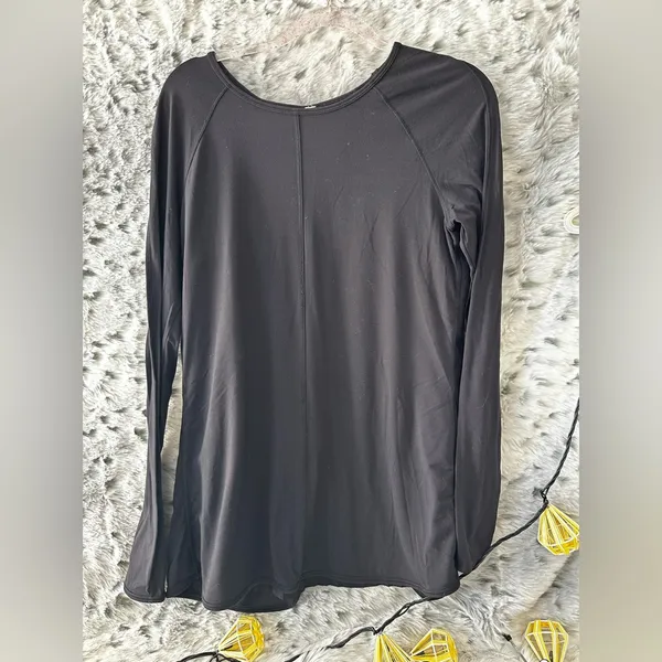 1031. Lululemon Making Moves Long Sleeve ptp 21 Black Size 10 - Image 4