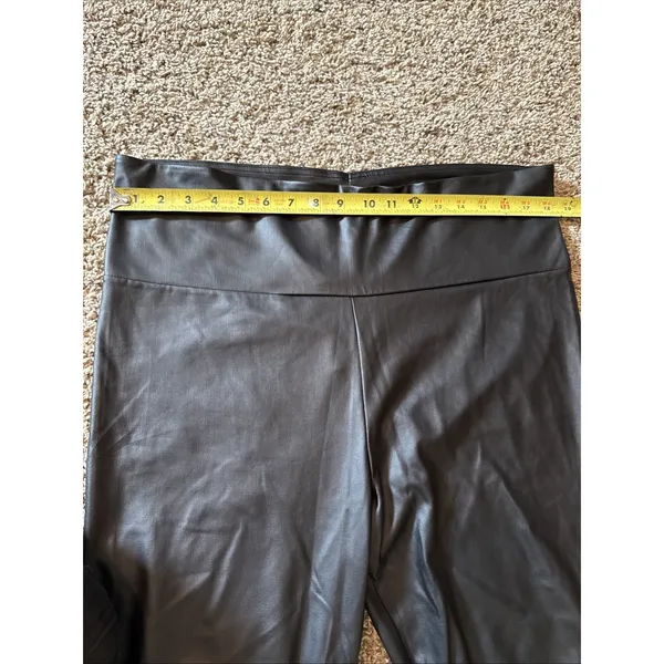 Women's Madeline & Monroe Black Stretch Pleather‎ Pants 3XL - Image 5