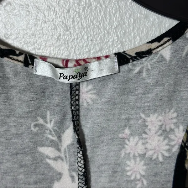 Papaya Women black Party Sleeveless floral Bodycon dress size‎ small - Image 4