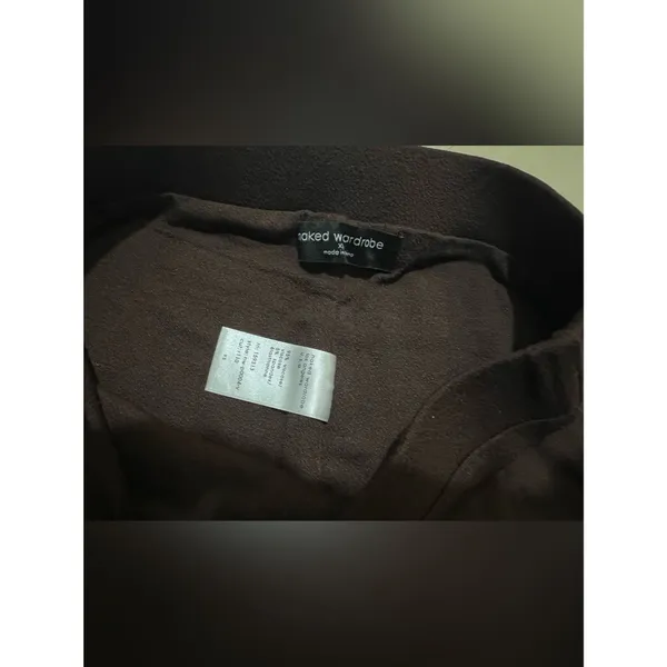 Naked Wardrobe NEW Women XS Chocolate Brown Sculpt leggings - Image 6