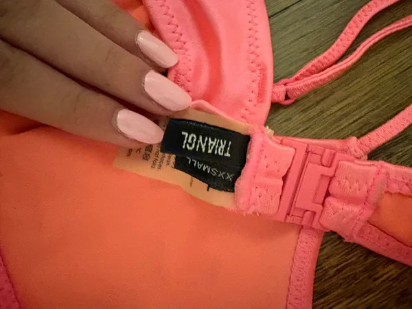Pink triangle bikini set - Image 3