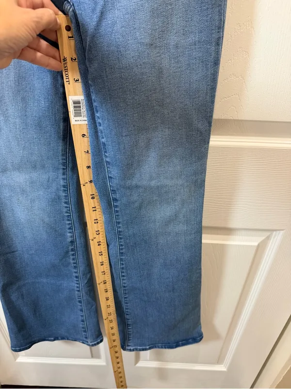 Quince Nina Pull-On Stretch Flare Jeans Laguna Blue Jeans Size XS - Image 7