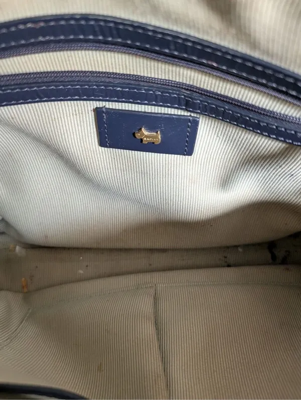Radley London Millbank Leather Grab Multiway Tote Handbag - BLUE - Image 3