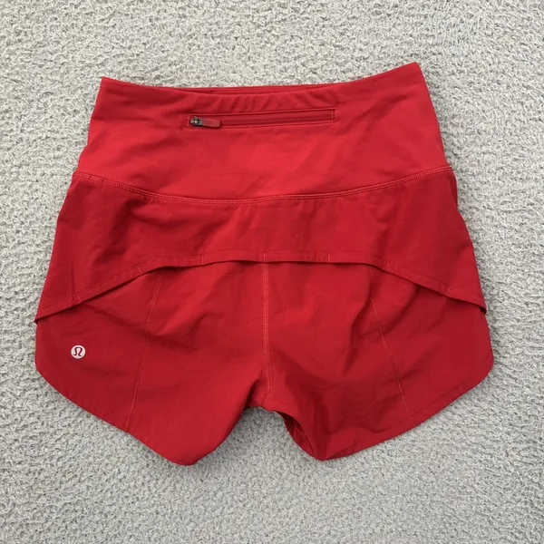 Lululemon Speed Up Shorts High Rise 4" Dark Red Athletic Athleisure Women's 2 - Image 2
