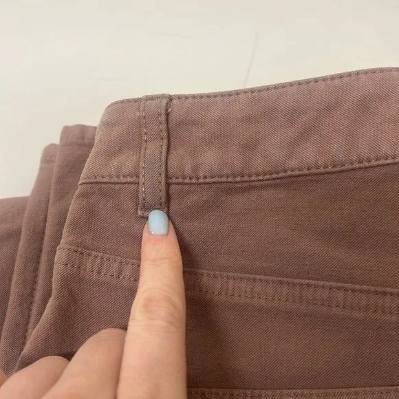 Wilfred Free Straight Leg Jeans Mauve Pink Size 2 Y2K Utility - Image 7