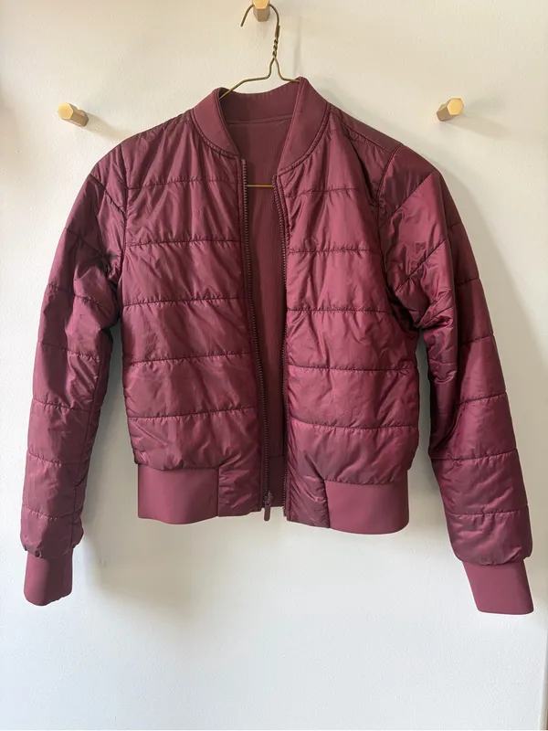 lululemon Non-Stop Reversible Bomber Jacket - Redwood (Merlot) - 4 - Image 5
