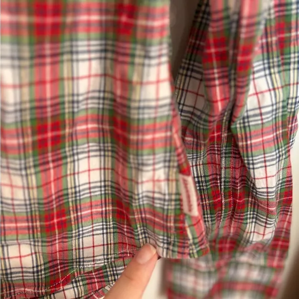 Abercrombie & Fitch Vintage Y2K Plaid Snap Front Shirt Size S Red - Image 7
