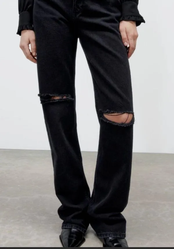 Black Full Length Jeans - Image 2