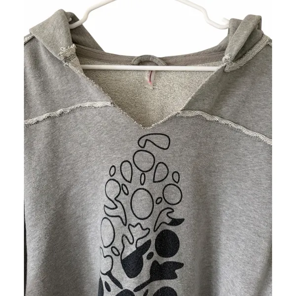 Free People Movement Nights Like This Hoodie Gray‎ Women's Size Medium - Image 3