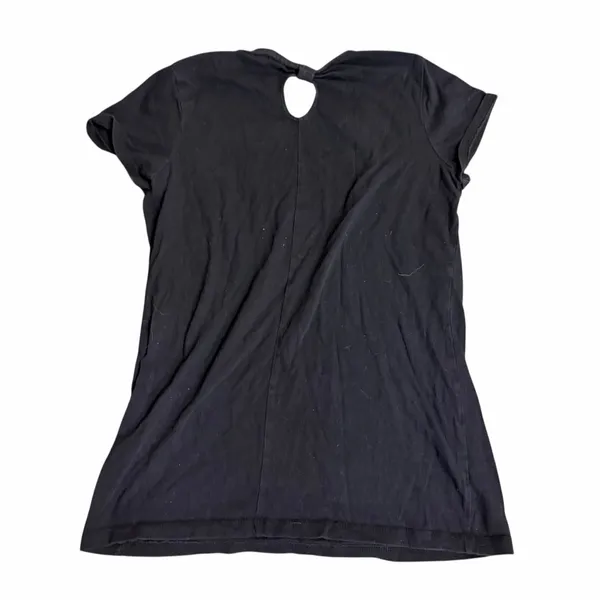 Y2K Scene Black and Pink Peace Sign Top Fits XS - Image 3