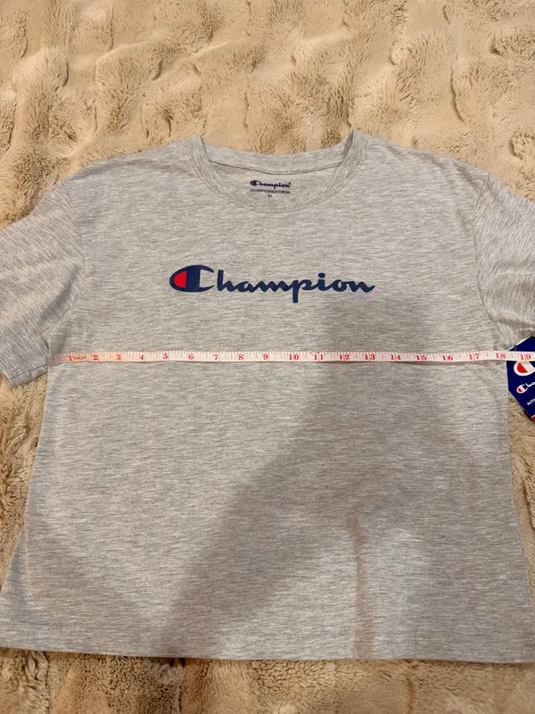 Champion Logo Oversized Shirt Lounge Athleisure Casual Y2K Summer Comfy Everyday - Image 6