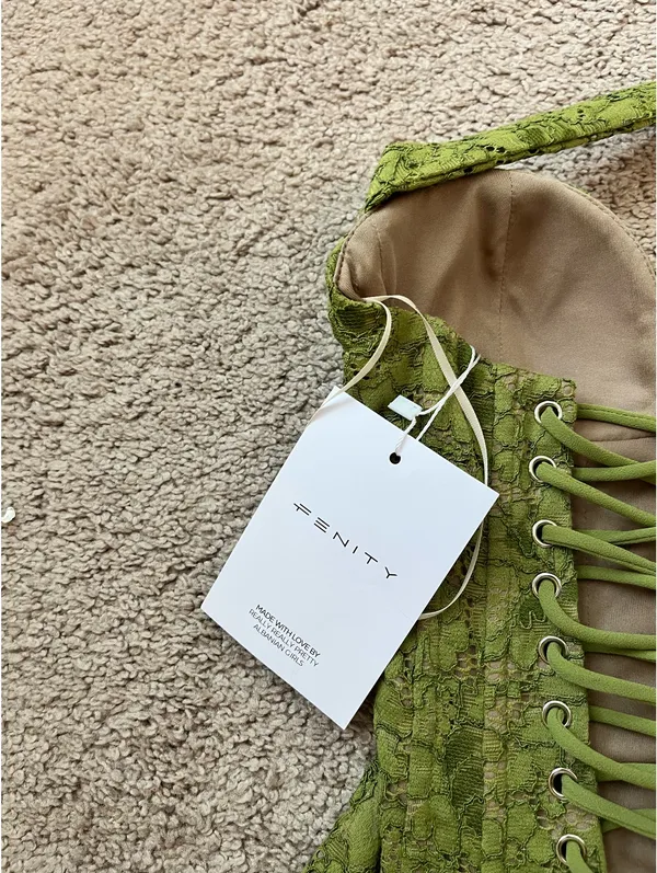 Fenity Sage Green Dress Size XS - Image 4