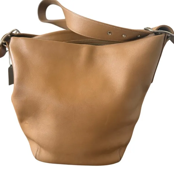 Coach Legacy Soho Tan Leather Bucket Hobo Crossbody Bag (Markings) - Image 2