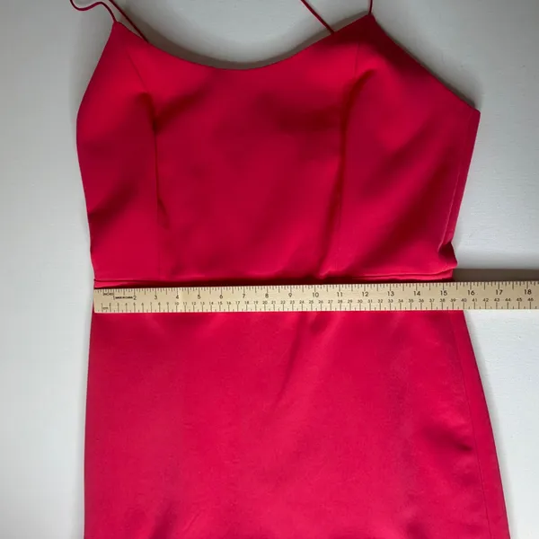 NWT Alice + Olivia Andalasia Fit & Flare Mini Dress Sz‎ 12 Watermelon Pink Party - Image 11