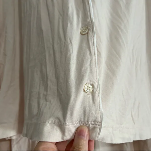 Skin Organic Pima Cotton Long Pajama Set Pink Size 4 XL - Image 6