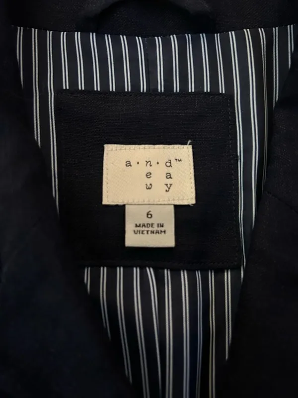 a new day Navy Single-Button Tailored Blazer - Image 4