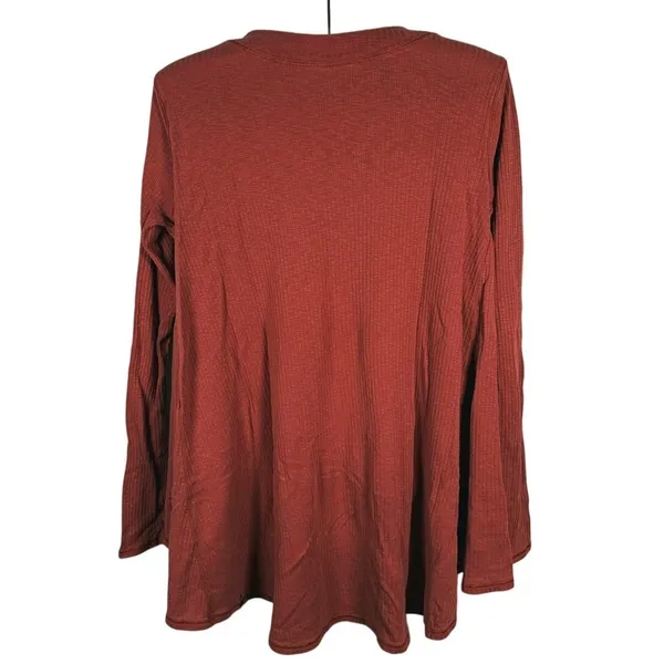 Lululemon Dare to Drape Oversized Long Sleeve Top Size S Rust Orange Casual Fall - Image 3