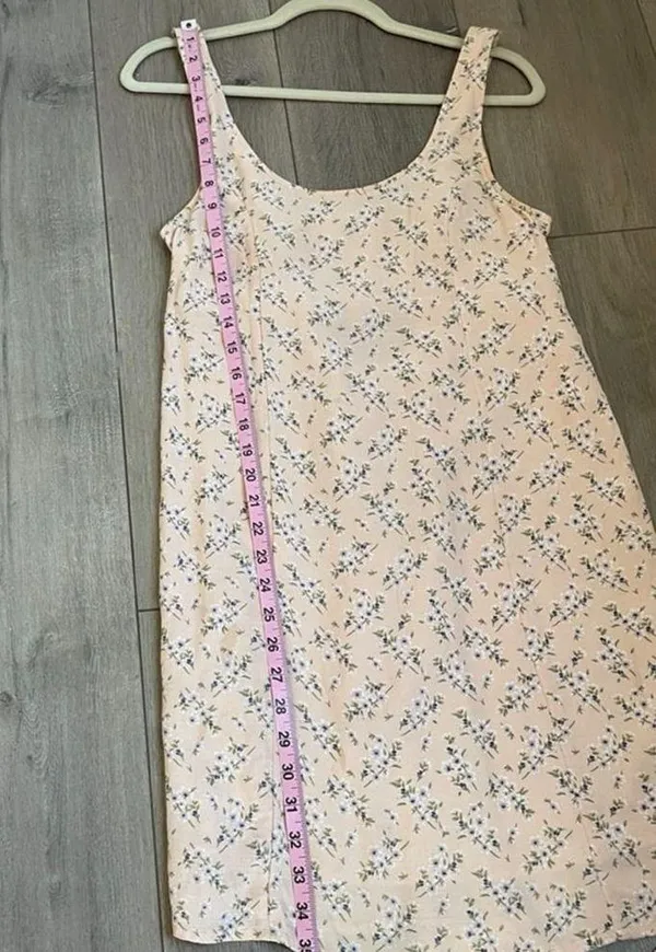 American Eagle pink floral mini dress cottagcore twee 90s y2k - Image 2
