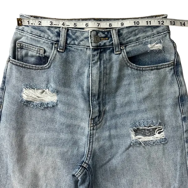 PacSun 90's Boyfriend High Rise Distressed Jeans Blue Size 26 - Image 6