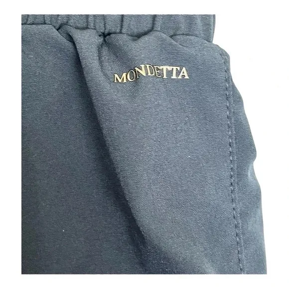 Mondetta‎ Paperbag Waist Shorts Womens Medium Blue Drawstring Pockets Stretch - Image 7
