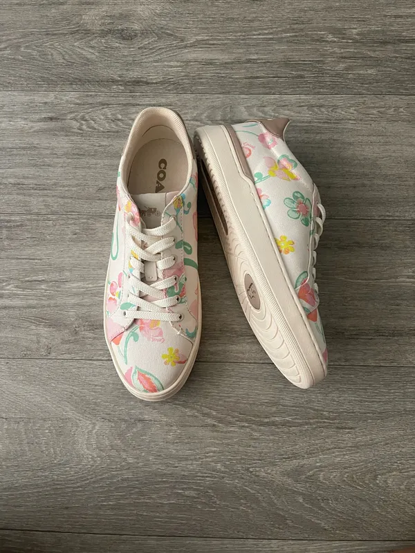 Coach clip low top floral sneaker - 10 - Image 2