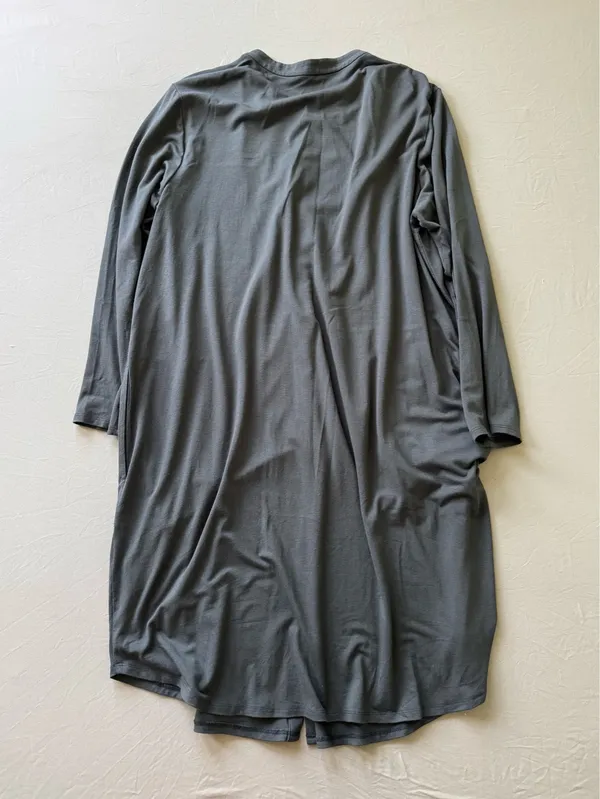 Eileen Fisher Mandarin Collar Button-Front Oversized Midi Dress - Image 5